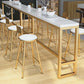 Mesa de comedor Glam Pub con tapa de madera maciza para sala de estar