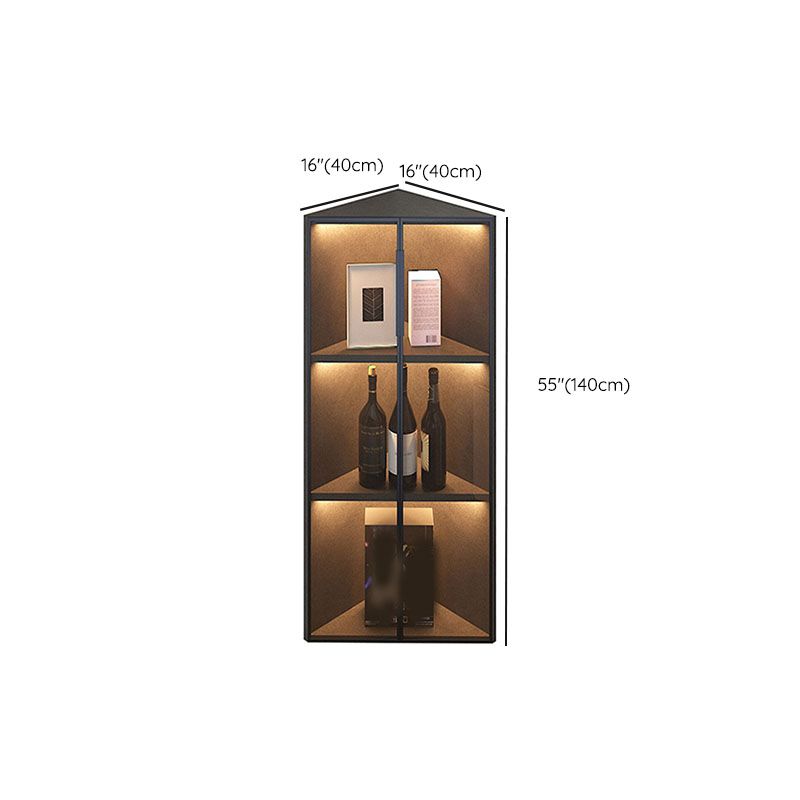 Legno in vetro angolare senza accento contemporaneo angosciante