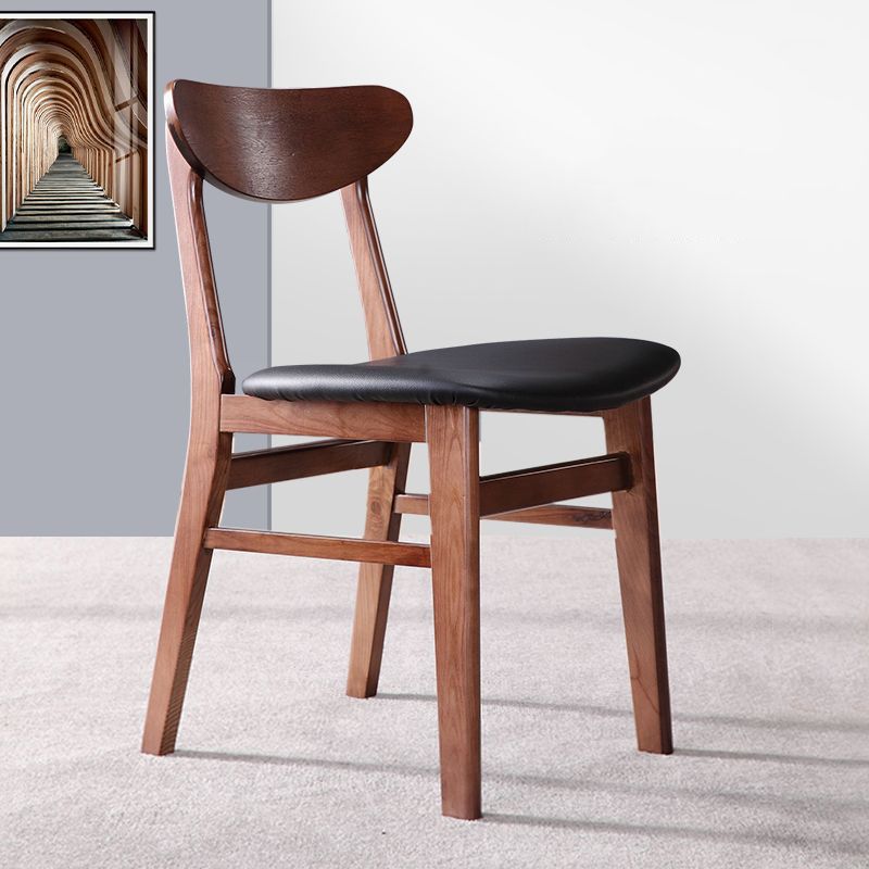 Modern Solid Wood Dining Chair Indoor-Outdoor Open Back Side Chair Clearhalo 'Dining Chairs' 'Dining Tables & Seating' 'dining_chair' 'furn' 'furn_dining_chair' 'Furniture' 'Kitchen & Dining Furniture' 1200x1200_d430b419-23bd-4956-aebf-e1cda5ef9f7c