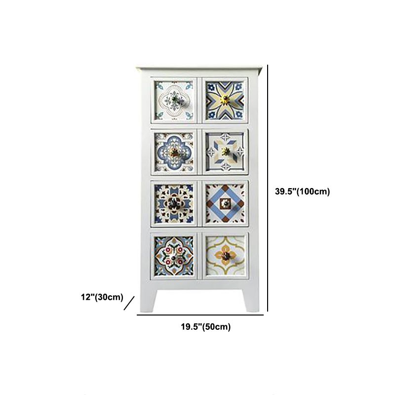 Cassa in legno rustico con cassa di stoccaggio a 4 gambe con cassetti per camera da letto