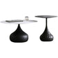 Round Slate Coffee Table Set Metal Pedestal Simple Cocktail Table Clearhalo 'Coffee & Accent Tables' 'Coffee Tables' 'coffee_tables' 'furn' 'furn_coffee_tables' 'Furniture' 'Living Room Furniture' 1200x1200_d43711bd-08a9-4226-8984-46c21a81c9a9
