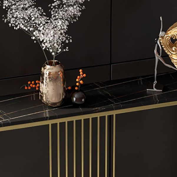 Modern Console Accent Table Antique Finish Console Sofa Table Clearhalo 'Console Tables' 'console_tables' 'Entry & Mudroom Furniture' 'furn' 'furn_console_tables' 'Furniture' 1200x1200_d438c312-ebf5-4773-9f66-15cb8f31cfeb