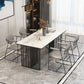 Rectangle Dining Table Traditional Luxury Dining Table with Iron Base Clearhalo 'Dining Tables & Seating' 'Dining Tables' 'dining_table' 'furn' 'furn_dining_table' 'Furniture' 'furniture_dining_table' 'Kitchen & Dining Furniture' 'kitchen' 'kitchen_dining_table' 1200x1200_d4396309-9615-4a9e-84fa-abdaea5c068a