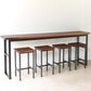 Solid Wood Top Bistro Set 1/2/5 Pieces Modern Rectangle Pub Table Set Clearhalo 'Bar Furniture' 'furn' 'furn_home_bar_bar_sets' 'Furniture' 'Home Bars & Bar Sets' 'home_bar_bar_sets' 'Kitchen & Dining Furniture' 1200x1200_d43ac483-4b9d-423f-90e7-4f51a61fedd3