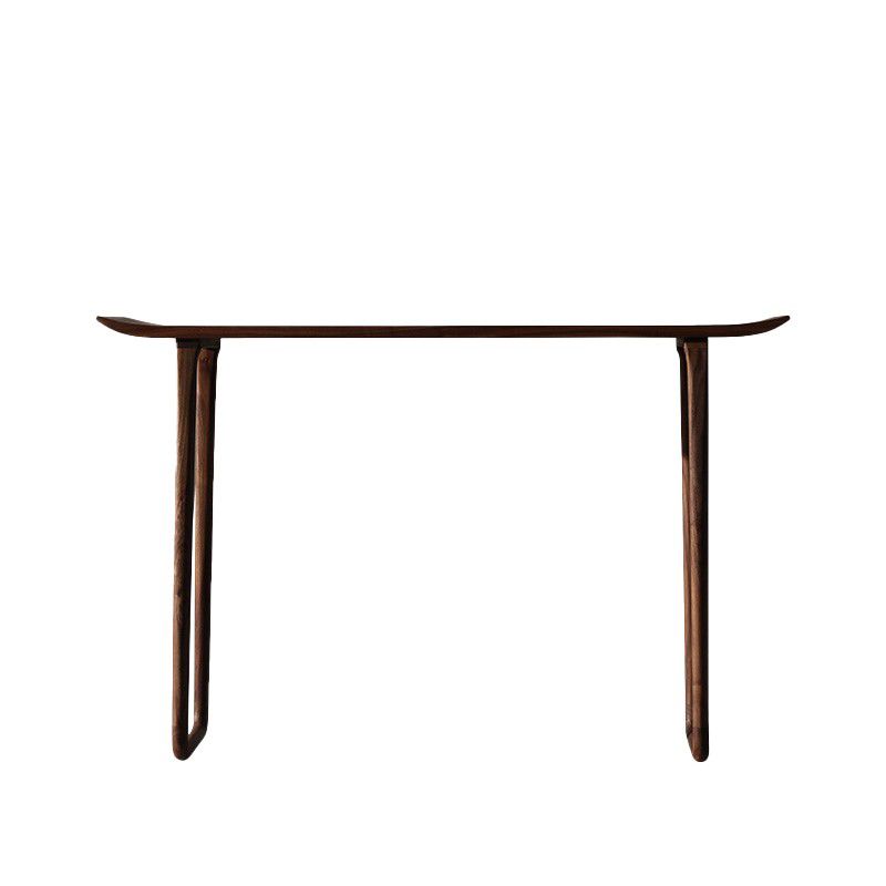 Tavola della console rettangolare in legno massiccio Base 34,65 "TABELLO FINE ALTA