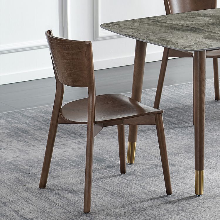 Scandinavian Style Dining Side Chairs Wood Open Back Dining Armless Chairs (Set of 2) Clearhalo ' kitchen&dining_furn' 'Dining Chairs' 'Dining Tables & Seating' 'dining_chair' 'furn' 'furn_dining_chair' 'Furniture' 'furniture_dining_chair' 'Kitchen & Dining Furniture' 'kitchen' 1200x1200_d43c9cb3-a6bf-4ab7-b4e8-6e659b5139e6