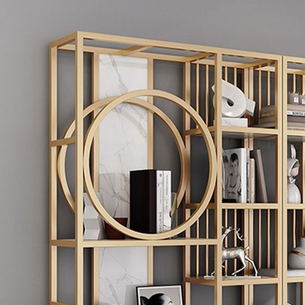 78.74"H Bookcase Glam Style Open Back Bookshelf for Office Home with Cabinets Clearhalo 'Bookcases' 'furn' 'furn_bookcases' 'Furniture' 'furniture_bookcases' 'kitchen' 'kitchen_bookcases' 'Living Room Furniture' 'Office Furniture' 1200x1200_d43e528d-62d2-4d89-bf40-6caf0759ded9