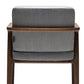 Solid Wood Arm Chair Upholstered Modern Dining Chair for Home Clearhalo 'Dining Chairs' 'Dining Tables & Seating' 'dining_chair' 'furn' 'furn_dining_chair' 'Furniture' 'Kitchen & Dining Furniture' 1200x1200_d43f2252-cb49-455a-9d04-379a2f8dca05