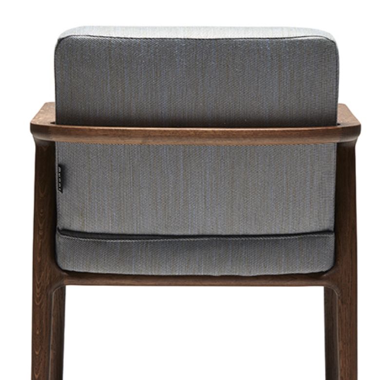 Solid Wood Arm Chair Upholstered Modern Dining Chair for Home Clearhalo 'Dining Chairs' 'Dining Tables & Seating' 'dining_chair' 'furn' 'furn_dining_chair' 'Furniture' 'Kitchen & Dining Furniture' 1200x1200_d43f2252-cb49-455a-9d04-379a2f8dca05