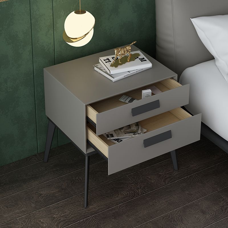 Wooden and Leather Bedside Cabinet Modern Minimalist Bedside Table with Drawers Clearhalo 'Bedroom Furniture' 'furn' 'furn_night_stand' 'Furniture' 'night_stand' 'Nightstands' 1200x1200_d442169b-3919-44ee-bd40-b3b70ceead21