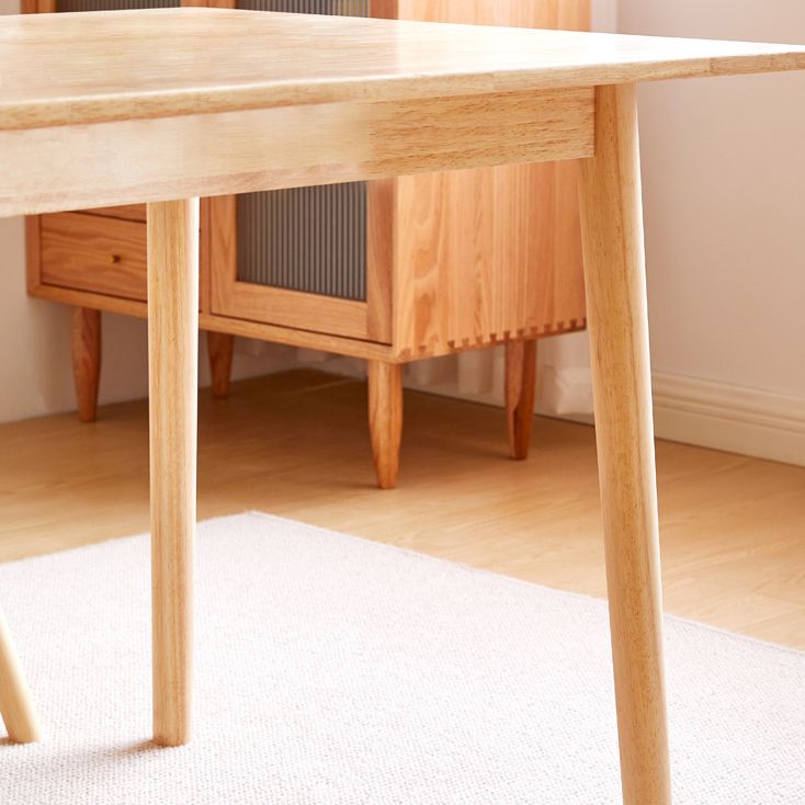 Rectangle Wood Color Dining Table Solid Wood Table Contemporary with 4 Legs Clearhalo ' dining_table' 'Dining Tables & Seating' 'Dining Tables' 'furn' 'furn_dining_table' 'Furniture' 'furniture_dining_table' 'Kitchen & Dining Furniture' 'kitchen&dining_furn' 'kitchen' 'kitchen_dining_table' 1200x1200_d4423ad2-b958-48ce-9295-4e1925d53f54