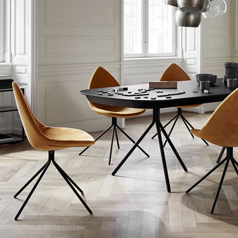 Contemporary Dining Room Chair Upholstered Side Dining Chairs Clearhalo 'Dining Chairs' 'Dining Tables & Seating' 'dining_chair' 'furn' 'furn_dining_chair' 'Furniture' 'Kitchen & Dining Furniture' 1200x1200_d4460e87-e944-4acb-9853-aba7dfbdafbe