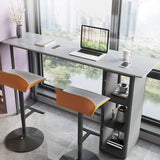 Metal and Slate Rectangular Table, Gorgeous Style Home Minimalist Balcony Bar Table Clearhalo 'Bar Furniture' 'Bar Tables' 'bar_tables' 'furn' 'furn_bar_tables' 'Furniture' 'Kitchen & Dining Furniture' 1200x1200_d4477053-86ee-4d3d-a29c-d12d2496c6fc