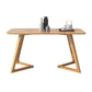Rectangle Table Modern Oak Solid Wood Double Pedestal Furniture for Indoor Clearhalo ' dining_table' 'Dining Tables & Seating' 'Dining Tables' 'furn' 'furn_dining_table' 'Furniture' 'furniture_dining_table' 'Kitchen & Dining Furniture' 'kitchen&dining_furn' 'kitchen' 'kitchen_dining_table' 1200x1200_d4478e81-840f-449f-b19c-79f6d3879ba6