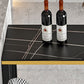 Sintered Stone Bistro Table Set 1/2/3 Pieces Modern Irregular Shape Pub Table Set Clearhalo 'Bar Furniture' 'furn' 'furn_home_bar_bar_sets' 'Furniture' 'Home Bars & Bar Sets' 'home_bar_bar_sets' 'Kitchen & Dining Furniture' 1200x1200_d449033e-8127-4d1a-baa6-e81e6d656714