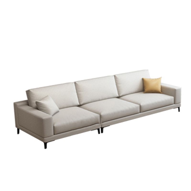 Loose Back Faux Leather Square Arm Sofa with Waterproof and Stain Resistant Clearhalo 'furn' 'furn_sofas' 'Furniture' 'furniture_sofas' 'kitchen' 'kitchen_sofas' 'Living Room Furniture' 'Sofa' 'sofas' 1200x1200_d44b58d2-1496-4f12-a22f-ac72e7af932f