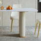 1/4/6/7/9-delige rechthoekige eetset Eettafel met gesinterd stenen blad en leren stoelen