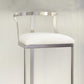 Glam Style Upholstered Counter Height Stool Metal Bar Stool Bar Stool Clearhalo 'Bar Furniture' 'Bar Stools' 'bar_stools' 'furn' 'furn_bar_stools' 'Furniture' 'Kitchen & Dining Furniture' 1200x1200_d44c0edc-674e-42b8-b543-e699441da13f
