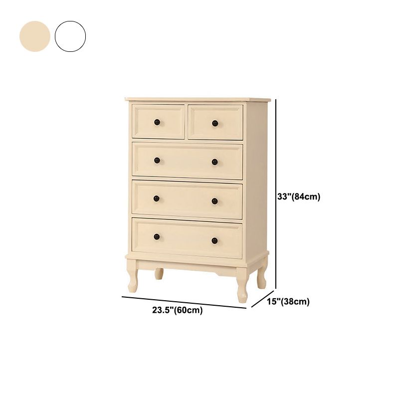 Mobile moderno accento con cassetti e cabine per le gambe cabriole in legno