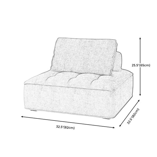 Faux leather Parsons Chair Removable Cushions Armless Chair for Living Room Clearhalo 'Accent Chairs' 'accent_chairs' 'Chairs & Seating' 'furn' 'furn_accent_chairs' 'Furniture' 'furniture_accent_chairs' 'Living Room Furniture' 1200x1200_d44db076-dd89-42ab-ace5-b9ae4aa37080