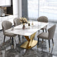 Rectangle Glam Dining Table White Tone Fixed Table with Sintered Stone Clearhalo ' dining_table' 'Dining Tables & Seating' 'Dining Tables' 'furn' 'furn_dining_table' 'Furniture' 'furniture_dining_table' 'Kitchen & Dining Furniture' 'kitchen&dining_furn' 'kitchen' 'kitchen_dining_table' 1200x1200_d44f4e7f-5a37-4ab4-b208-9b18cd488cf9
