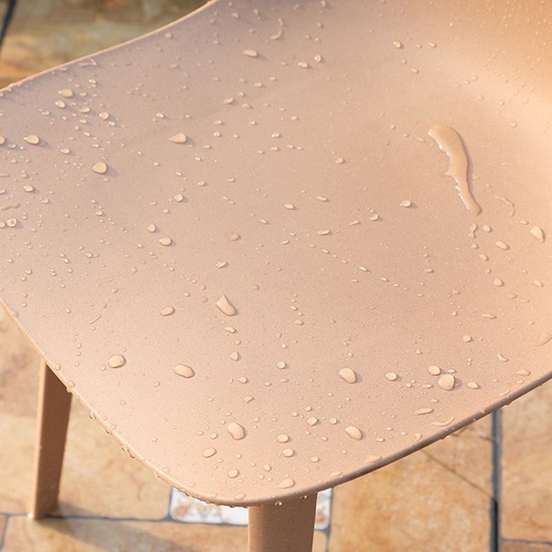 Contemporary Style Plastic Dining Armless Chair Solid Back Chair for Kitchen Clearhalo ' kitchen&dining_furn' 'Dining Chairs' 'Dining Tables & Seating' 'dining_chair' 'furn' 'furn_dining_chair' 'Furniture' 'furniture_dining_chair' 'Kitchen & Dining Furniture' 'kitchen' 1200x1200_d450e435-d2e7-4e15-878e-9fa4278d52e2