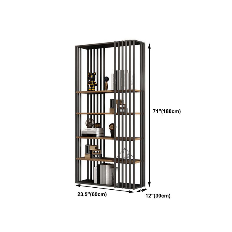 Black Color Modern Style Bookshelf Metal Bookcase for Home Use Clearhalo 'Bookcases' 'furn' 'furn_bookcases' 'Furniture' 'Office Furniture' 1200x1200_d45200a0-8f75-48ff-886e-2f233f556804