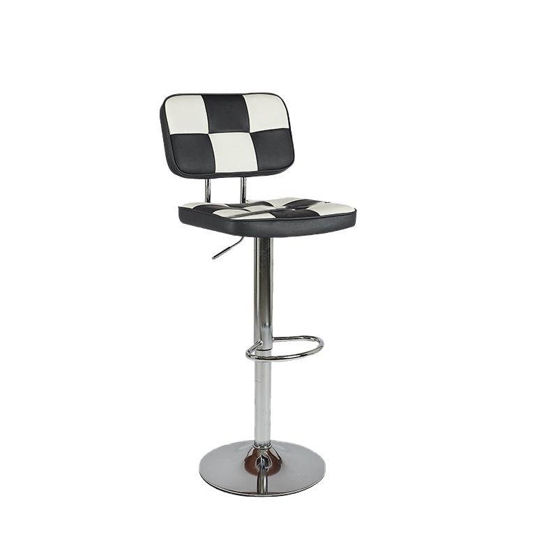 Modern Style Counter Stool Pu Leather Adjustable Height Bar Stool Clearhalo 'Bar Furniture' 'Bar Stools' 'bar_stools' 'furn' 'furn_bar_stools' 'Furniture' 'Kitchen & Dining Furniture' 1200x1200_d4542824-6de1-4bf2-8c4b-33230851e9d0