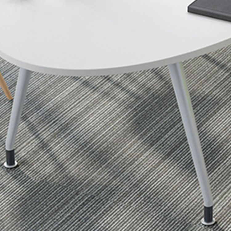 Stile moderno Home Desk ovale Office scrivania scrivania artificiale scrivania in legno artificiale