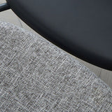 Silla de plástico de brazo tapizado moderno con base de metal para restaurante