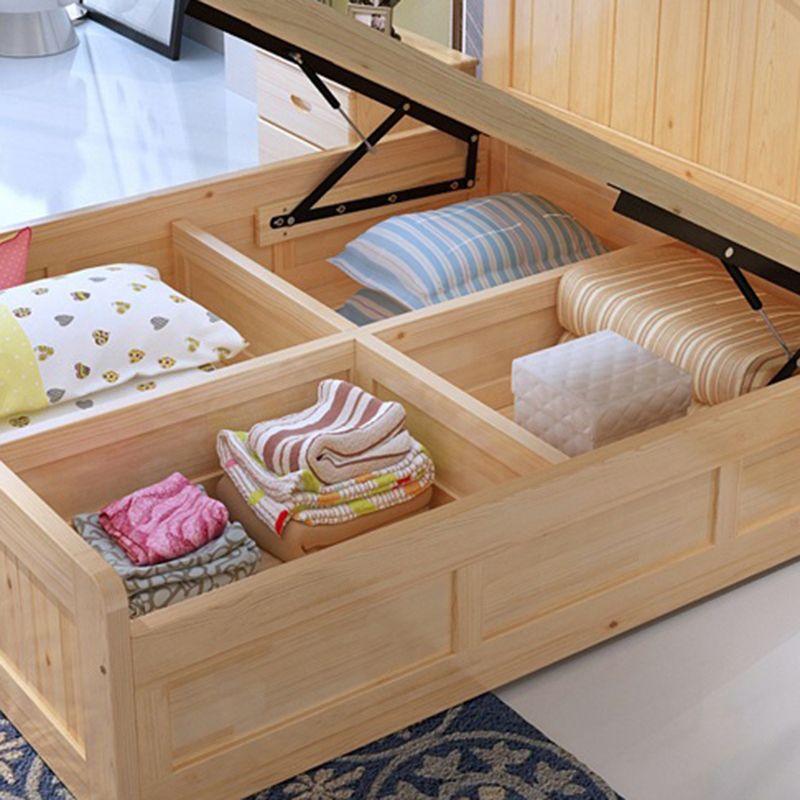 MARCO DE CAMA CAMEL DE CAMEL DE MADE CAMBITA DE CAMA SOLIDO DE COLOR SOLIDO CONTAMPORO