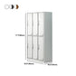 Contemporary Steel Storage Cabinet Hinged Wardrobe Armoire for Home Clearhalo 'Armoires & Wardrobes' 'armoires_wardrobes' 'Bedroom Furniture' 'furn' 'furn_armoires_wardrobes' 'Furniture' 1200x1200_d45ba521-5505-4d89-8ae5-a8163aa305be