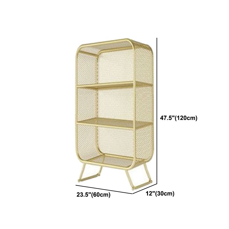 Industrial Metal Standard Bookshelf Closed Back Vertical Bookcase for Bedroom Clearhalo 'Bookcases' 'furn' 'furn_bookcases' 'Furniture' 'furniture_bookcases' 'Office Furniture' 1200x1200_d45c9c58-fd42-4e7a-aadf-bcda0c9ffefc