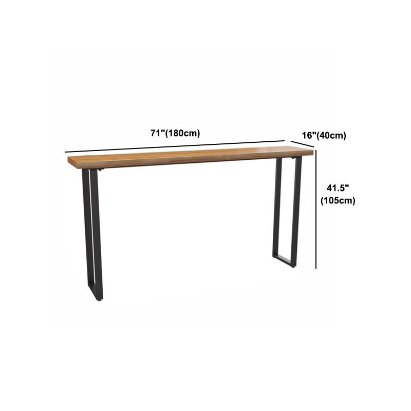 Modern Table Set 1/7 Pieces Bar Rectangle Wood Counter Table with Stools for Milk Tea Shop Clearhalo 'Bar Furniture' 'furn' 'furn_home_bar_bar_sets' 'Furniture' 'Home Bars & Bar Sets' 'home_bar_bar_sets' 'Kitchen & Dining Furniture' 1200x1200_d45ca8b9-2ec1-466a-9e04-236feda0d24f