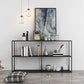 Rectangle Open Black Bookshelf Modern Metal Storage Bookcase