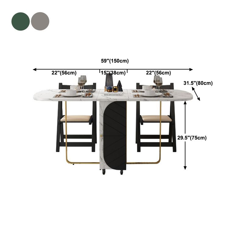 59 '' tavolo da pranzo rettangolare pieghevole tavolo moderno medievale con base di cavalletto di stoccaggio