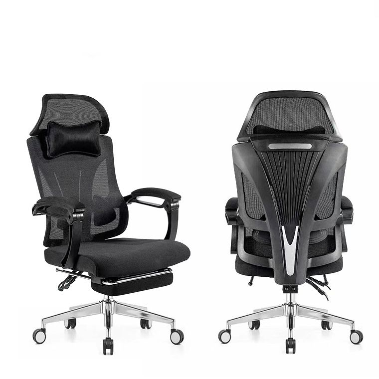 Modern Office Chair Adjustable Seat Height Padded Arms Desk Chair with Wheels Clearhalo 'furn' 'furn_office_chair' 'Furniture' 'Office Chairs' 'Office Furniture' 'office_chair' 1200x1200_d4662f1a-2e08-4620-8106-b3fb8d2f497a