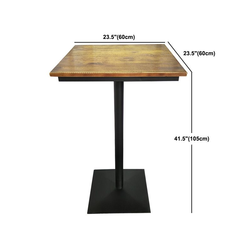 Industrial Style Solid Wood Bar Table Set 1/2/3/4 Pieces Counter Table with High Stools Clearhalo 'Bar Furniture' 'furn' 'furn_home_bar_bar_sets' 'Furniture' 'Home Bars & Bar Sets' 'home_bar_bar_sets' 'Kitchen & Dining Furniture' 1200x1200_d46aad52-d567-46ae-88c9-6bf0423c3437