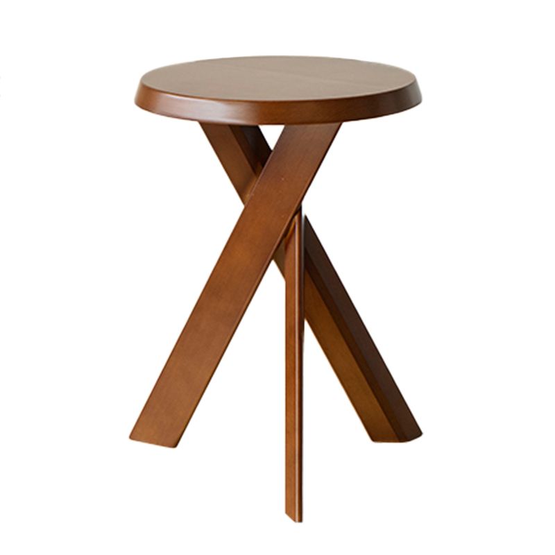 Solid Wood 3 Legs Side Table Modern Dia 12" 2-Piece End Tables Set Clearhalo 'Coffee & Accent Tables' 'End & Side Tables' 'end_side_tables' 'furn' 'furn_end_side_tables' 'Furniture' 'Living Room Furniture' 1200x1200_d46d730d-d91c-4fee-a9a4-625b613588e4