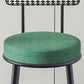 Modern Armless Backrest Counter Stool Iron Household Bar Stool with Cushion and Pedal Clearhalo 'Bar Furniture' 'Bar Stools' 'bar_stools' 'furn' 'furn_bar_stools' 'furniture_bar_stools' 'Kitchen & Dining Furniture' 'kitchen&dining_furn' 'kitchen' 'kitchen_furn' Furniture' 1200x1200_d46fde1d-8974-4062-ba0f-870979b8405a