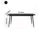 Rectangle Industrial Dining Room Table Sintered Stone Table with 4 Black Metal Legs Clearhalo ' dining_table' 'Dining Tables & Seating' 'Dining Tables' 'furn' 'furn_dining_table' 'Furniture' 'furniture_dining_table' 'Kitchen & Dining Furniture' 'kitchen&dining_furn' 'kitchen' 'kitchen_dining_table' 1200x1200_d470a6a9-2398-4bf0-bde1-b8de54314370