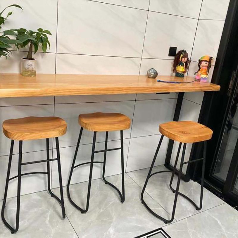 Modern Style Bar-stool with Footrest Sled Iron Legs Barstool for Restaurant Bar Clearhalo 'Bar Furniture' 'Bar Stools' 'bar_stools' 'furn' 'furn_bar_stools' 'furniture_bar_stools' 'Kitchen & Dining Furniture' 'kitchen&dining_furn' 'kitchen' 'kitchen_furn' Furniture' 1200x1200_d470ed86-70f8-4bb0-a962-92d84df10b6b