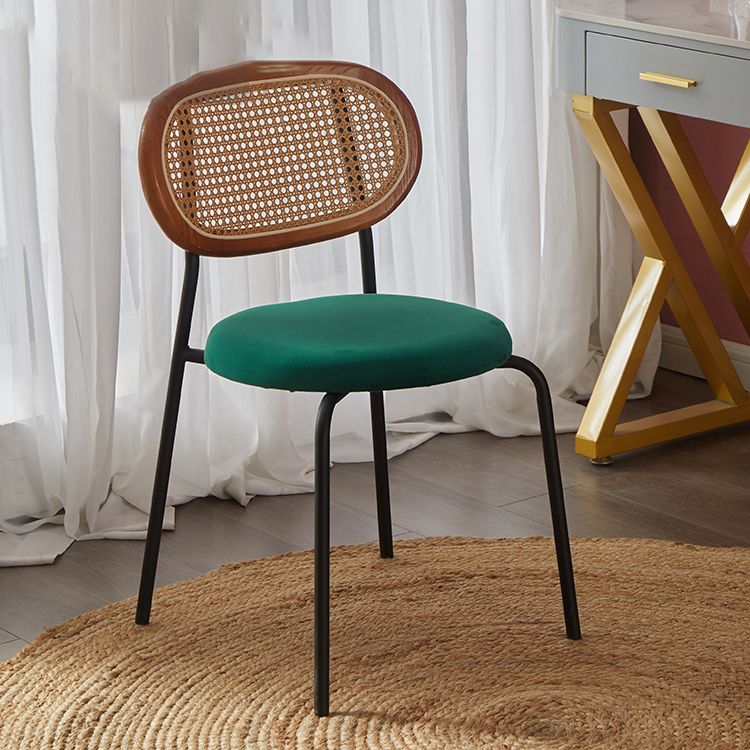 Glam Metal Kitchen and Dining Room Chair Open Back Dining Side Chair Clearhalo 'Dining Chairs' 'Dining Tables & Seating' 'dining_chair' 'furn' 'furn_dining_chair' 'Furniture' 'furniture_dining_chair' 'Kitchen & Dining Furniture' 1200x1200_d4714ee5-c7ba-454a-a466-fdd4c243e9ba