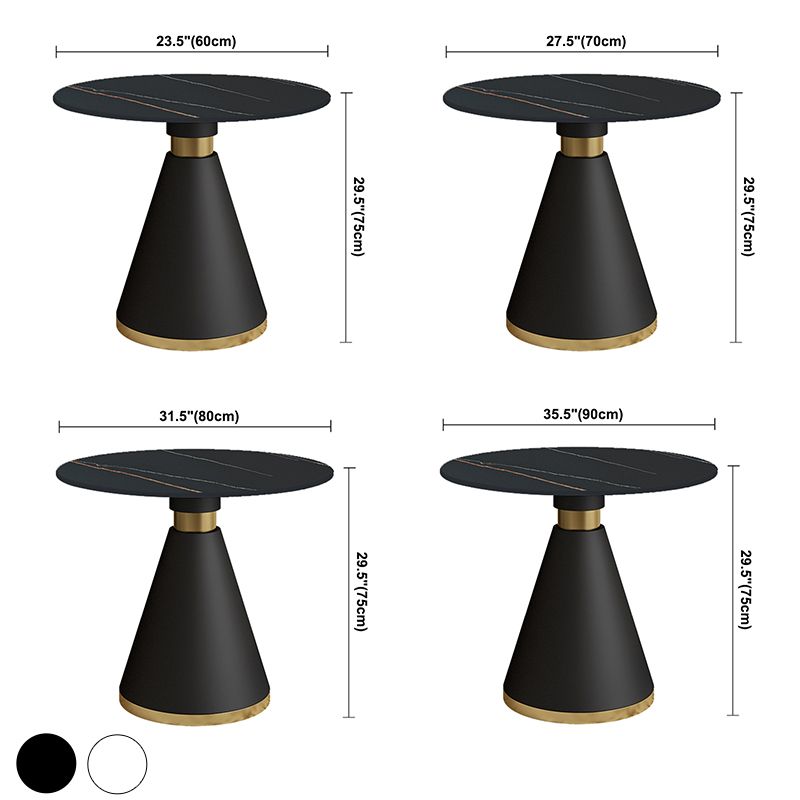 Metal Traditional Luxury Round Indoor Table Sintered Stone Table for Kitchen Clearhalo ' dining_table' 'Dining Tables & Seating' 'Dining Tables' 'furn' 'furn_dining_table' 'Furniture' 'furniture_dining_table' 'Kitchen & Dining Furniture' 'kitchen&dining_furn' 'kitchen' 'kitchen_dining_table' 1200x1200_d47523fb-89af-4dcd-b015-c11de0999628