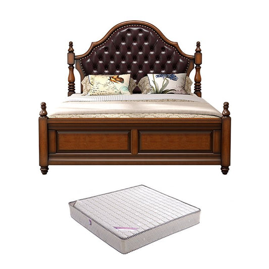 Tufted Upholstered Headboard Standard Bed Mattress Included Bed Frame