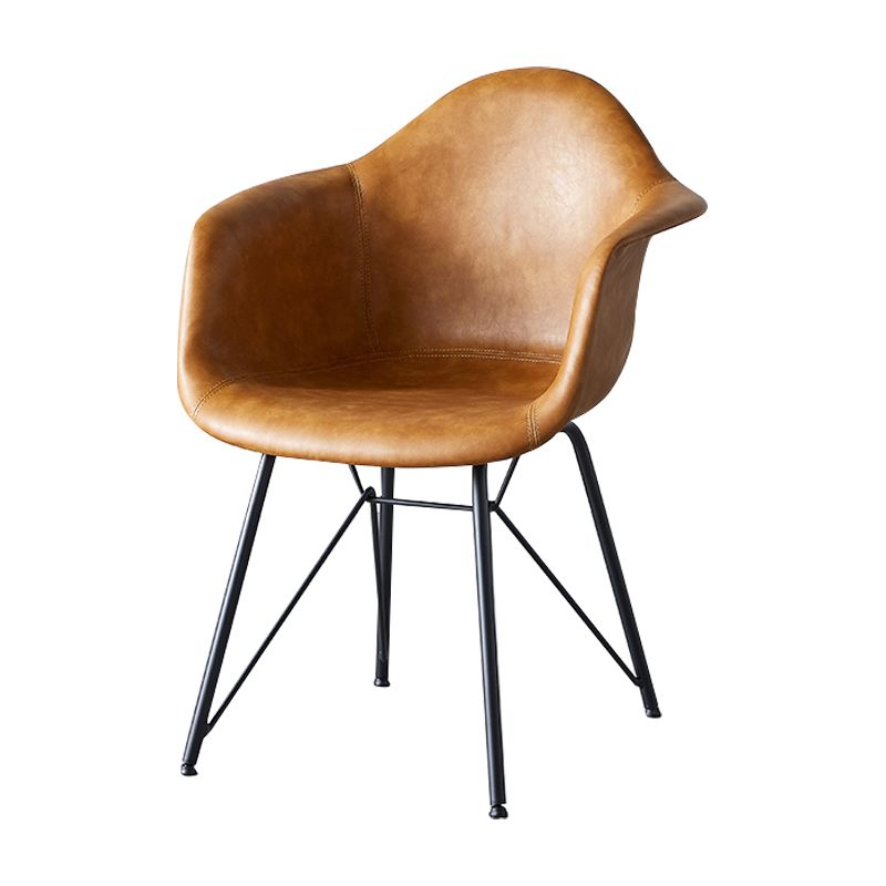 Contemporary Metal Dining Chairs Upholstered Linen Fabric Dining Chair for Restaurant Clearhalo ' kitchen&dining_furn' 'Dining Chairs' 'Dining Tables & Seating' 'dining_chair' 'Furniture' 'furniture_dining_chair' 'Kitchen & Dining Furniture' 'kitchen' 1200x1200_d4770b69-c429-4cc9-9bd4-e0f7f3ad69e9