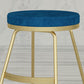 Nordic Style Bar-stool Round Seat Counter Bar Stool with Metal Legs for Home