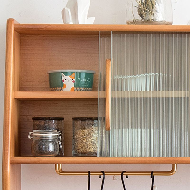 Contemporary China Cabinet Wooden Glass Doors Dining Hutch with Drawers Clearhalo 'Display & China Cabinets' 'display_china_cabinets' 'furn' 'furn_display_china_cabinets' 'Furniture' 'Kitchen & Dining Furniture' 1200x1200_d477ead5-6195-418b-8807-d5cb86950ee7