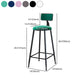 Modern Metal Upholstered Bar Stool Bristol Bar Stool with Iron Legs and Cushion Clearhalo 'Bar Furniture' 'Bar Stools' 'bar_stools' 'furn' 'furn_bar_stools' 'furniture_bar_stools' 'Kitchen & Dining Furniture' 'kitchen&dining_furn' 'kitchen' 'kitchen_furn' Furniture' 1200x1200_d47a4cb6-64f0-4d66-bc93-d01c12c60422