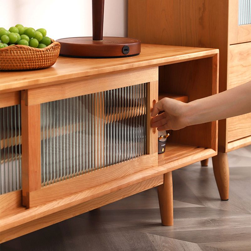 Scandinavian TV Stand Console Wooden TV Media Stand with Drawers Clearhalo 'furn' 'furn_tv_stands_entertainment_centers' 'Furniture' 'Living Room Furniture' 'TV Stands & Entertainment Centers' 'TV Stands & Media Storage Furniture' 'tv_stands_entertainment_centers' 1200x1200_d47bed5e-9e0b-4baa-acc7-0933912fe87b